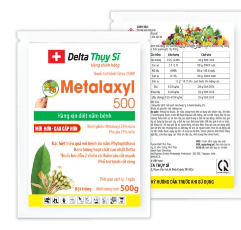 Tatsu 25WP – 500gr, bột trắng, hiệu Metalaxyl 500