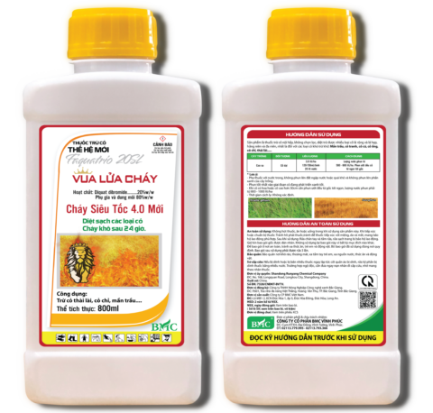 Faquatrio 20SL 800ml, nhãn Vua lửa cháy – BMC VP – chai HD vuông trắng (25c)